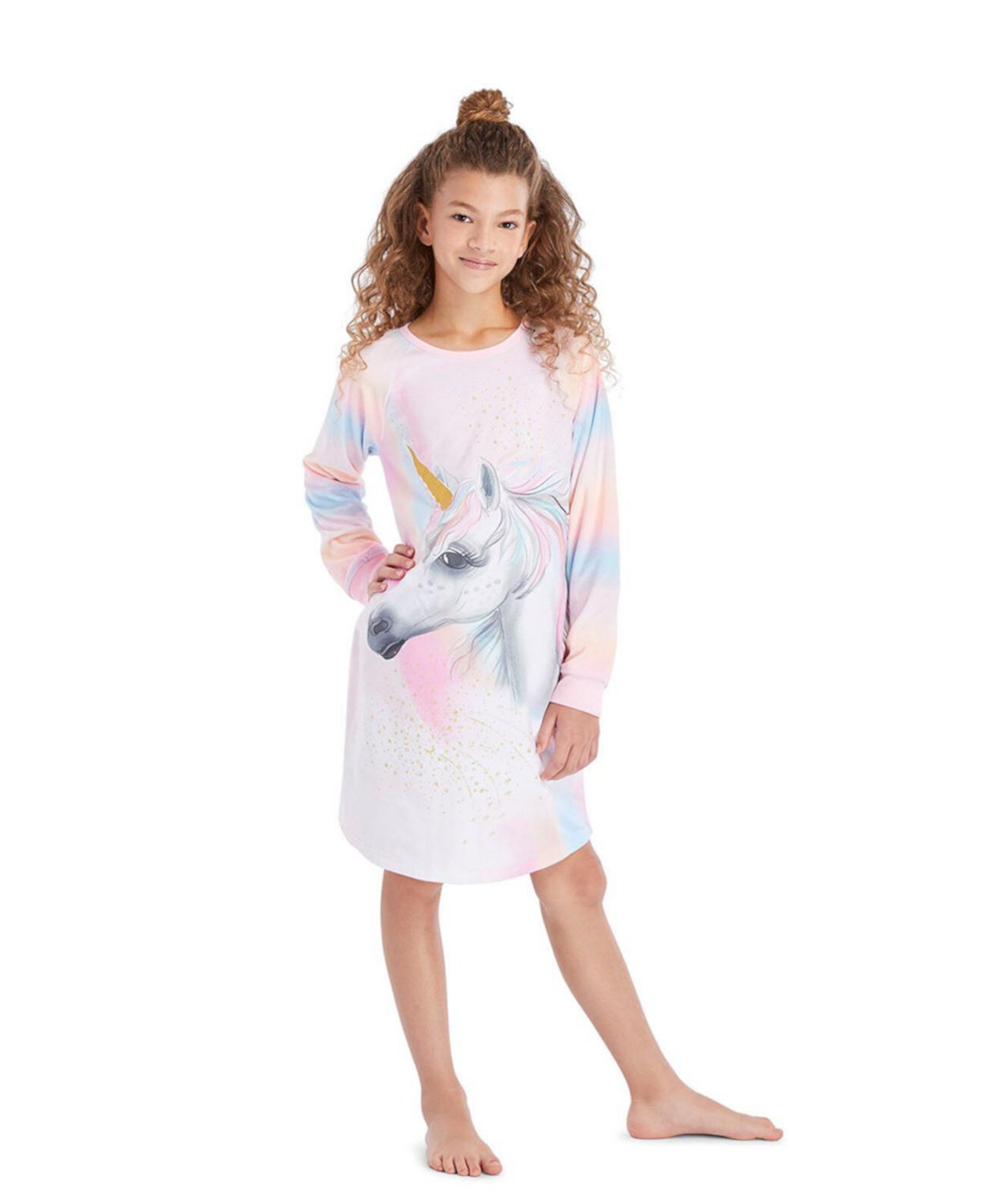 Мягкая и удобная пижамная рубашка для девочек для малышей | Детская одежда для сна Jellifish Kids