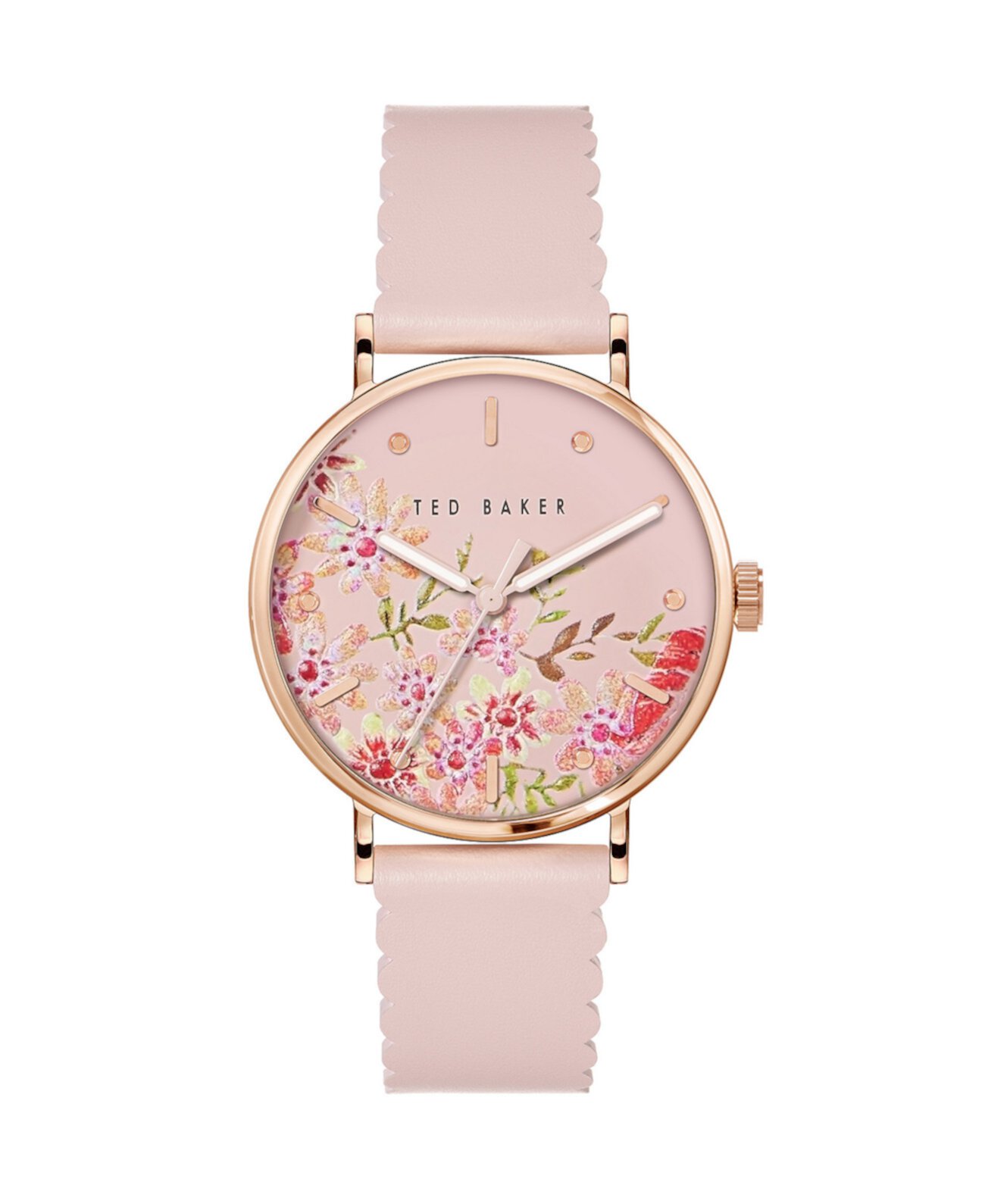 Смарт часы Ted Baker Phylipa Retro с кожаным ремешком розового цвета, 37мм Ted Baker