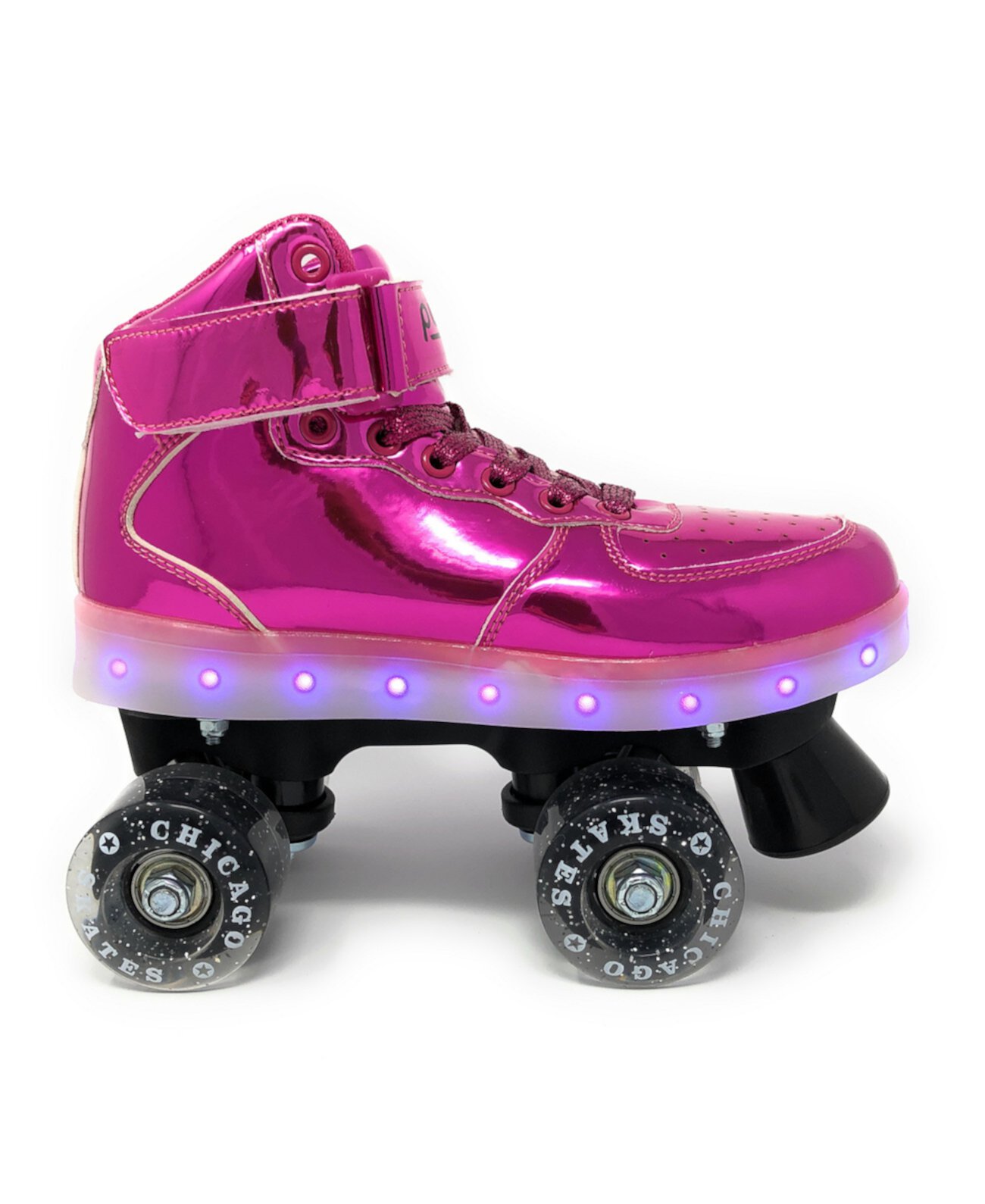 Роликовые коньки Chicago Pulse LED Light Up, розовые - Размер 8 Chicago Skates