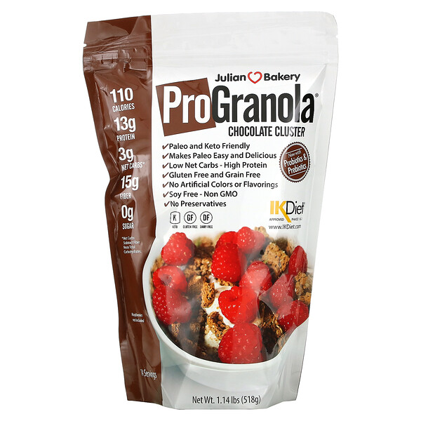 ProGranola Chocolate Clusters, 1.14 lbs (518 g) Julian Bakery