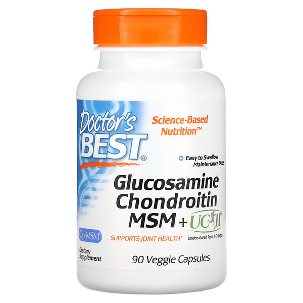 Glucosamine Chondroitin, MSM + UCII, 90 Veggie Capsule Doctor's Best