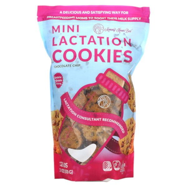 Mini Lactation Cookies, Chocolate Chip, 10 oz (570 g) Mommy Knows Best
