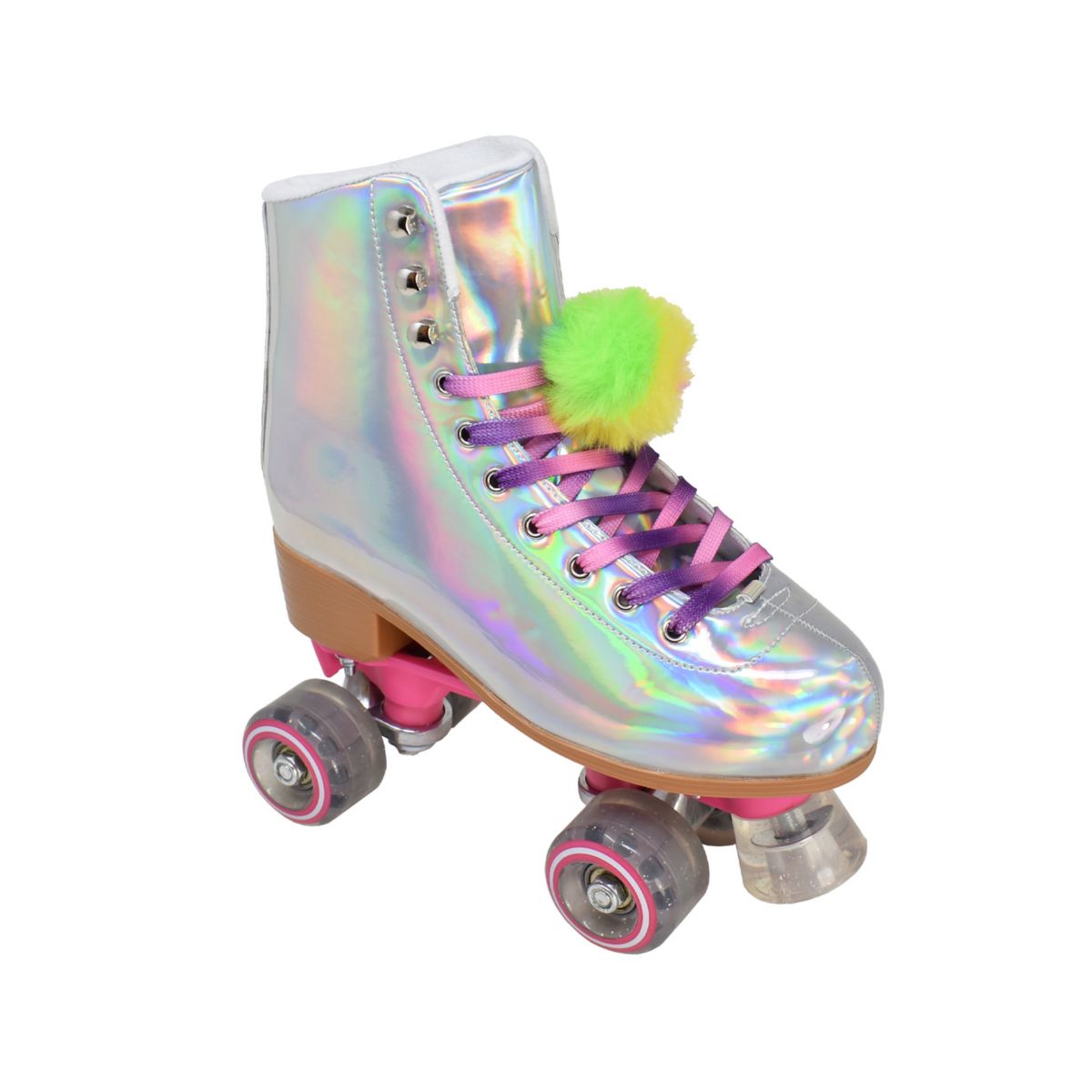 Женские роликовые коньки с радужными помпонами Cosmic Skates Archie-30 Cosmic Skates