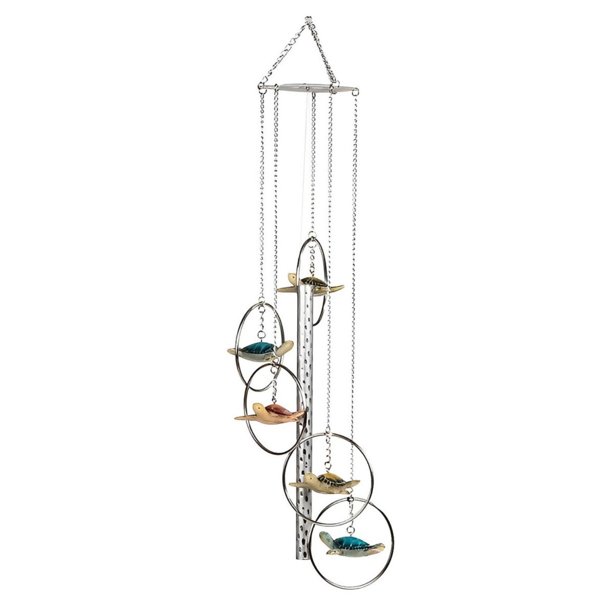 FC Design 5-Ring Polyresin Sea Turtle 24&#34; Long Wind Chime Garden Patio Decoration Perfect Gifts for Holiday F.C Design