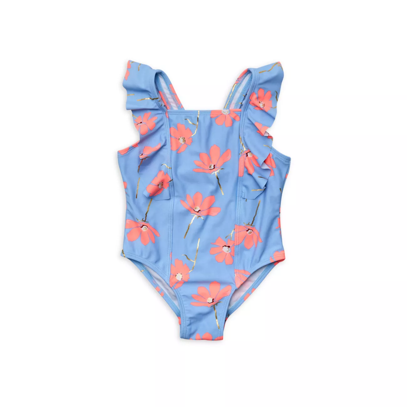 Baby Girl's &amp; Little Girl's Beach Bloom Ruffle Trim Swimsuit Snapper Rock