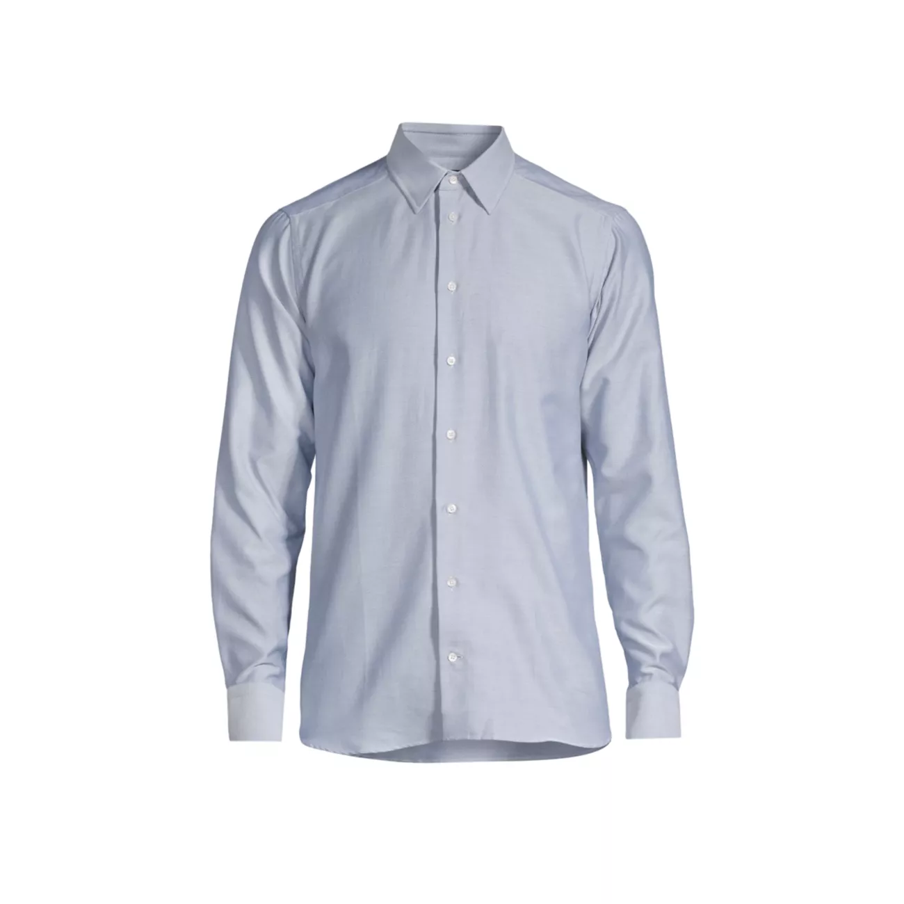Классическая рубашка из фактурного хлопка Emporio Armani