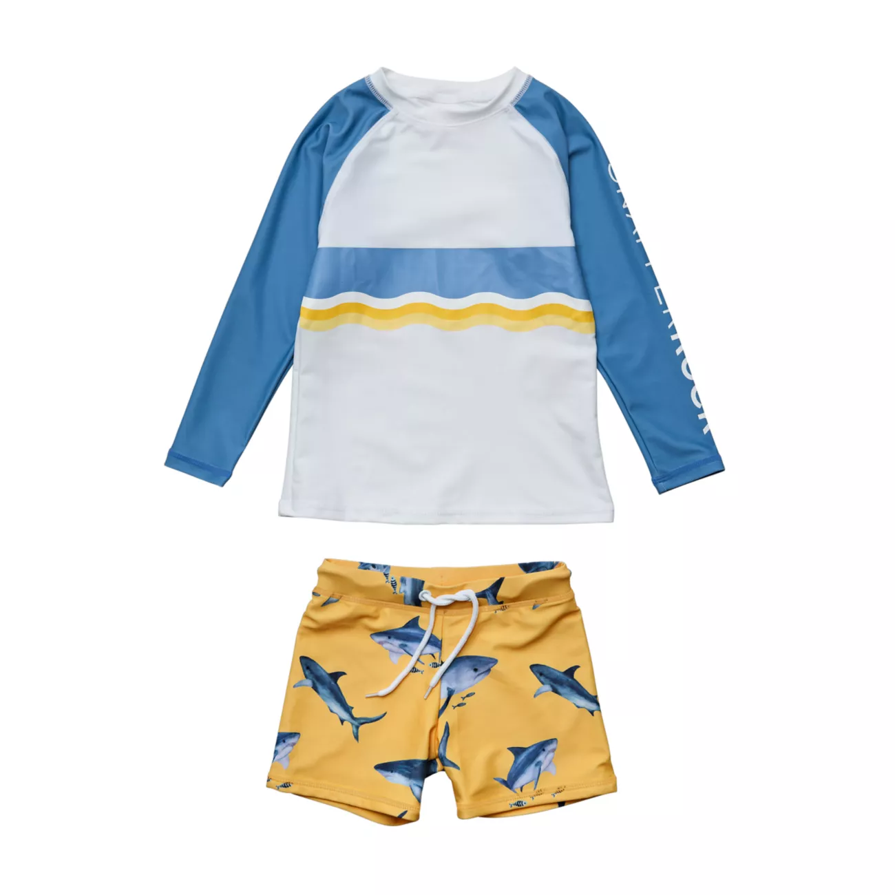 Детский усилитель; Комплект для плавания Little Boy's Sunrise Shark из 2 предметов Snapper Rock
