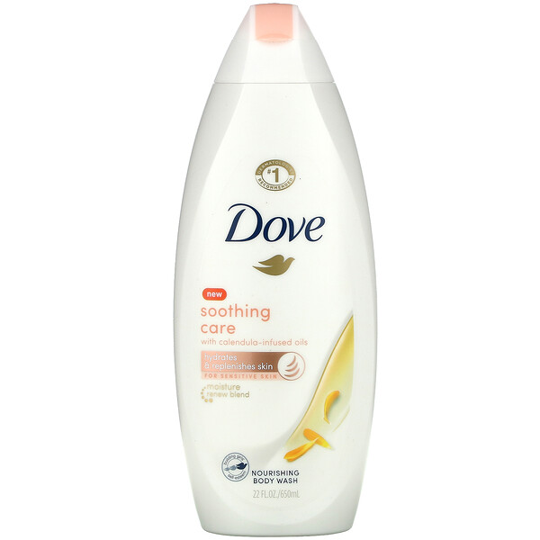Nourishing Body Wash, Soothing Care with Calendula-Infused Oils, 22 fl oz (650 ml) Dove