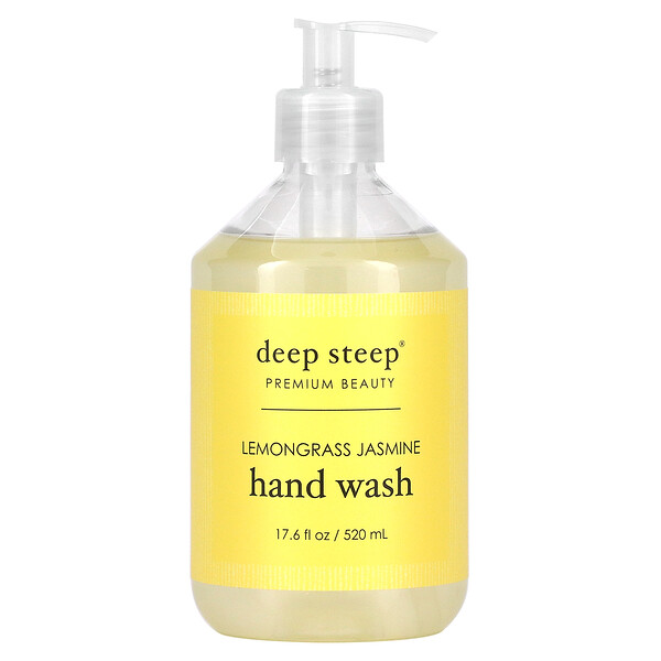 Средство для мытья рук, Лемонграсс Жасмин, 17,6 жидких унций (520 мл) Deep Steep