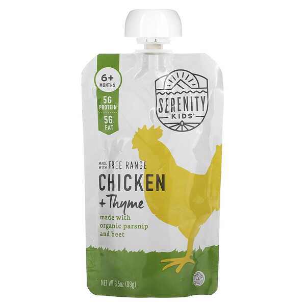 Chicken with Thyme, 6+ Months, 3.5 oz (99 g) Serenity Kids
