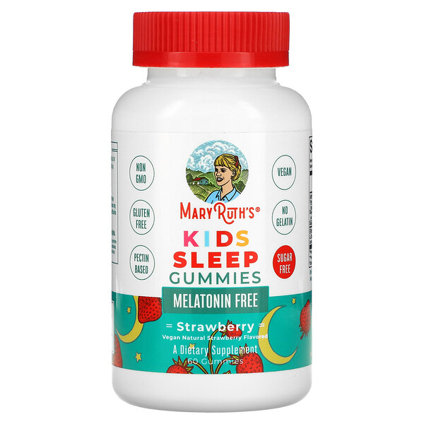 Kids Sleep Gummies (Жевательные конфеты), Strawberry, 60 Gummies MaryRuth's