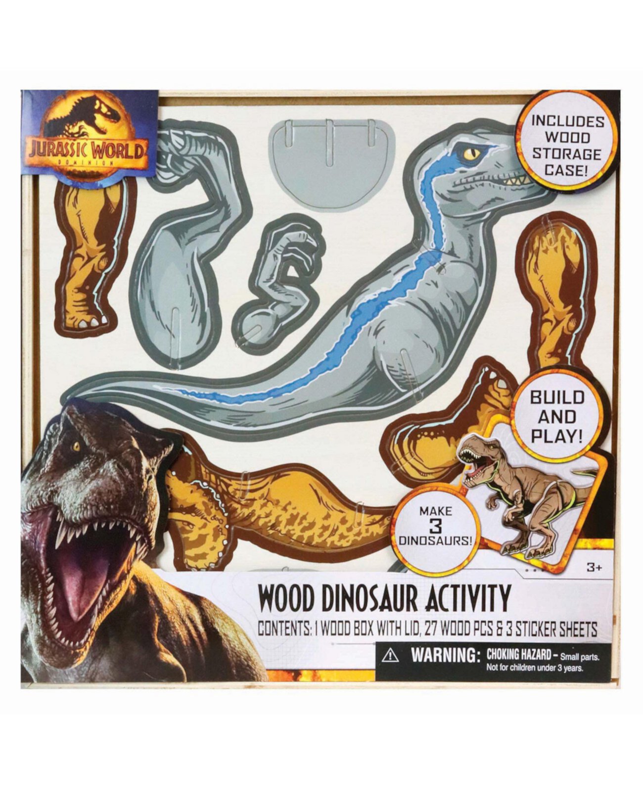 Набор для украшения зданий Dominion Wood Dinosaur Activity, 32 предмета Jurassic World