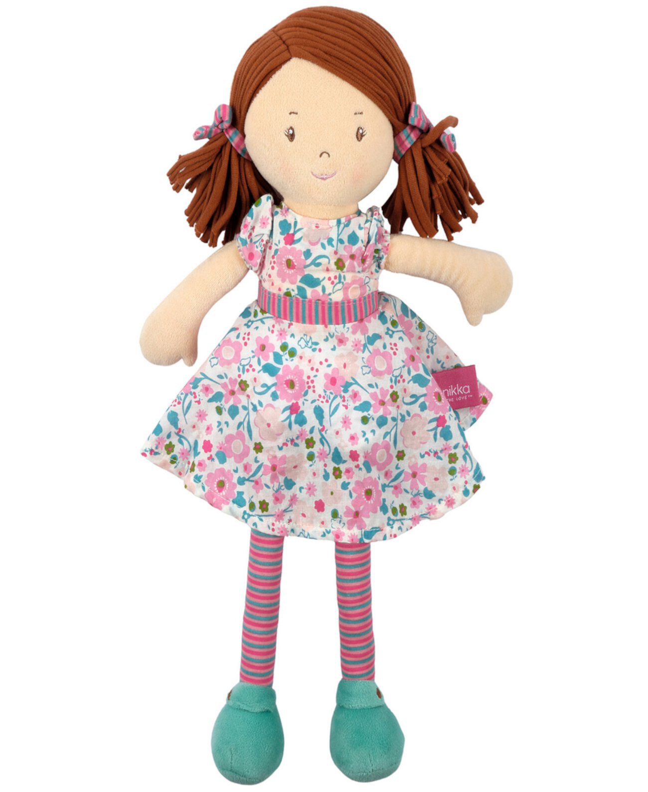 Кукла Tikiri Toys Katy с темными волосами и платьем Bonikka