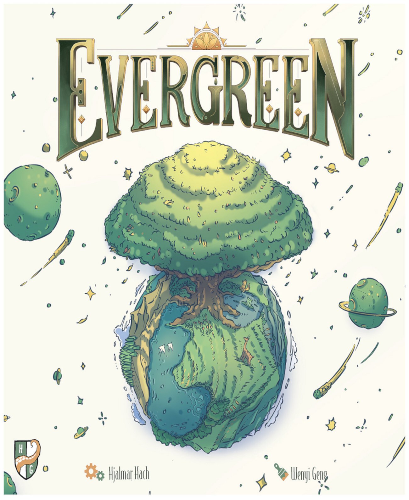 Evergreen English Абстрактная стратегическая настольная игра для взрослых и всей семьи Horrible Guild