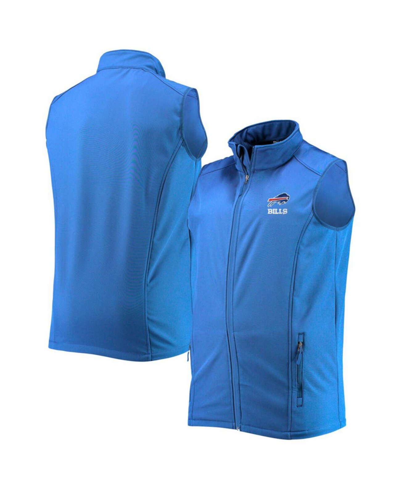 Мужской жилет Royal Buffalo Bills Big and Tall Archer Softshell с молнией во всю длину Dunbrooke