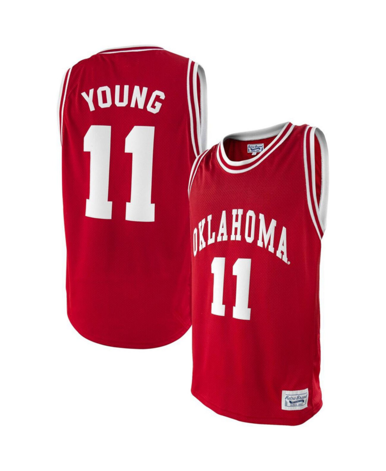 Мужское Джерси Original Retro Brand Trae Young Oklahoma Sooners Alumni Original Retro Brand