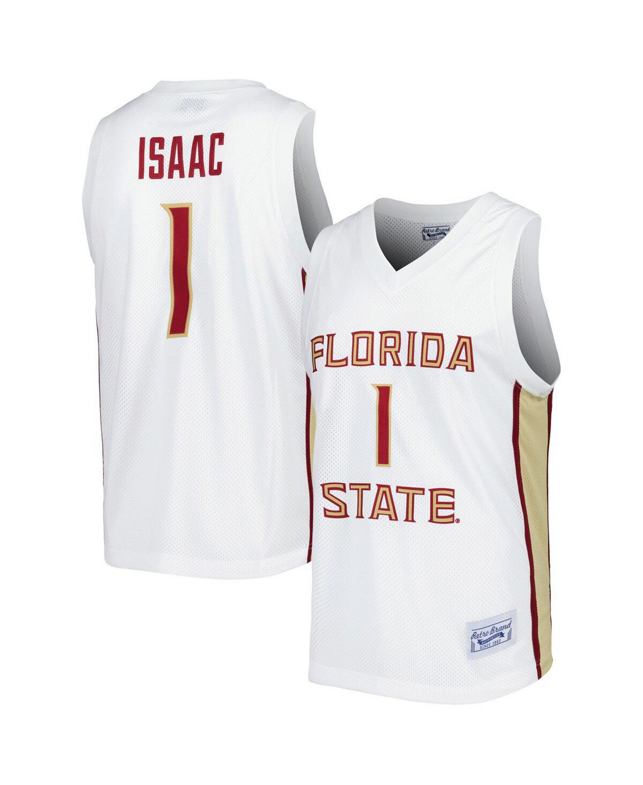 Мужское Джерси Original Retro Brand Jonathan Isaac Florida State Seminoles Alumni Original Retro Brand