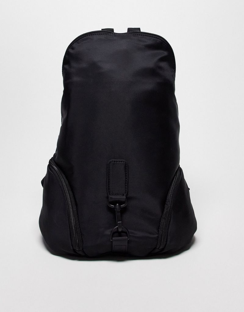 Мужской Рюкзак New Look с зажимом на передней части в черном цвете New Look