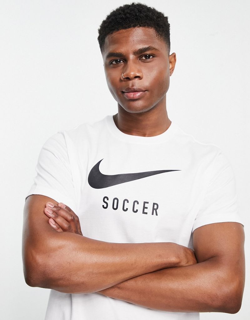 Белая футболка с галочкой Nike Soccer Nike