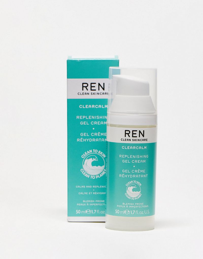 REN Clean Skincare Clearcalm Восстанавливающий гель-крем, 1,7 жидк. унции REN