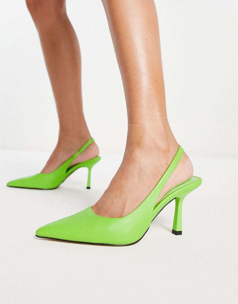 Зеленые туфли на каблуке Schuh Exclusive Solange Schuh