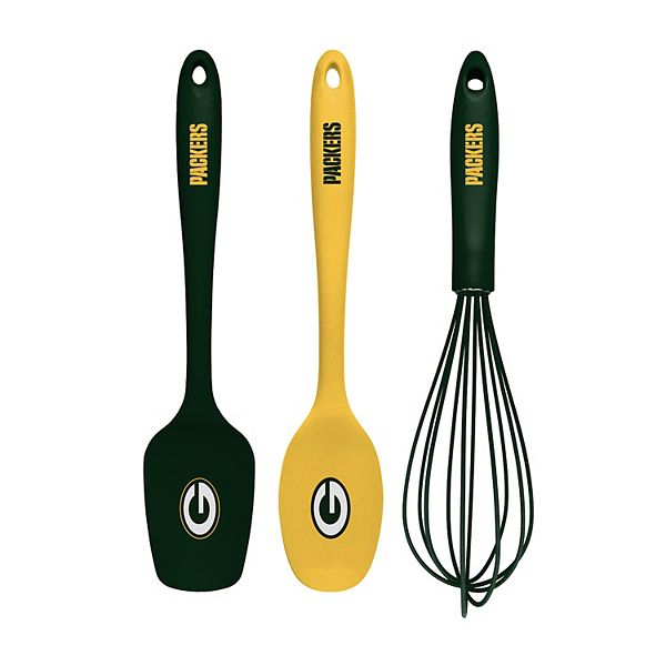 Green Bay Packers 3-pc. Silicone Kitchen Utensil Set Unbranded