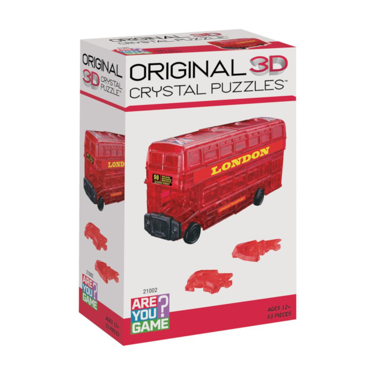 3D лондонский автобус хрустальная головоломка из 53 предметов Areyougame