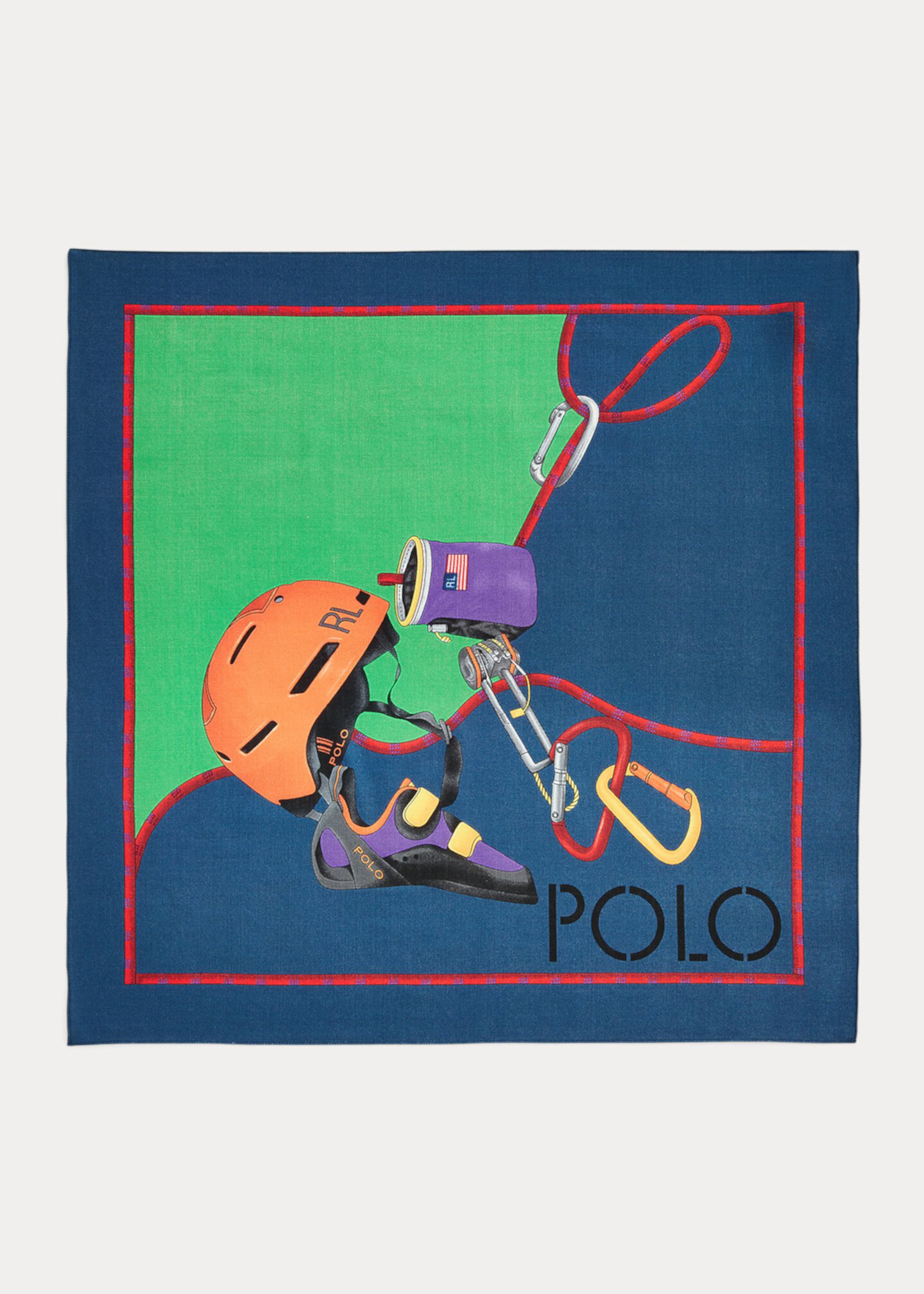 Бандана из шерсти и шелка с графическим рисунком Polo Ralph Lauren