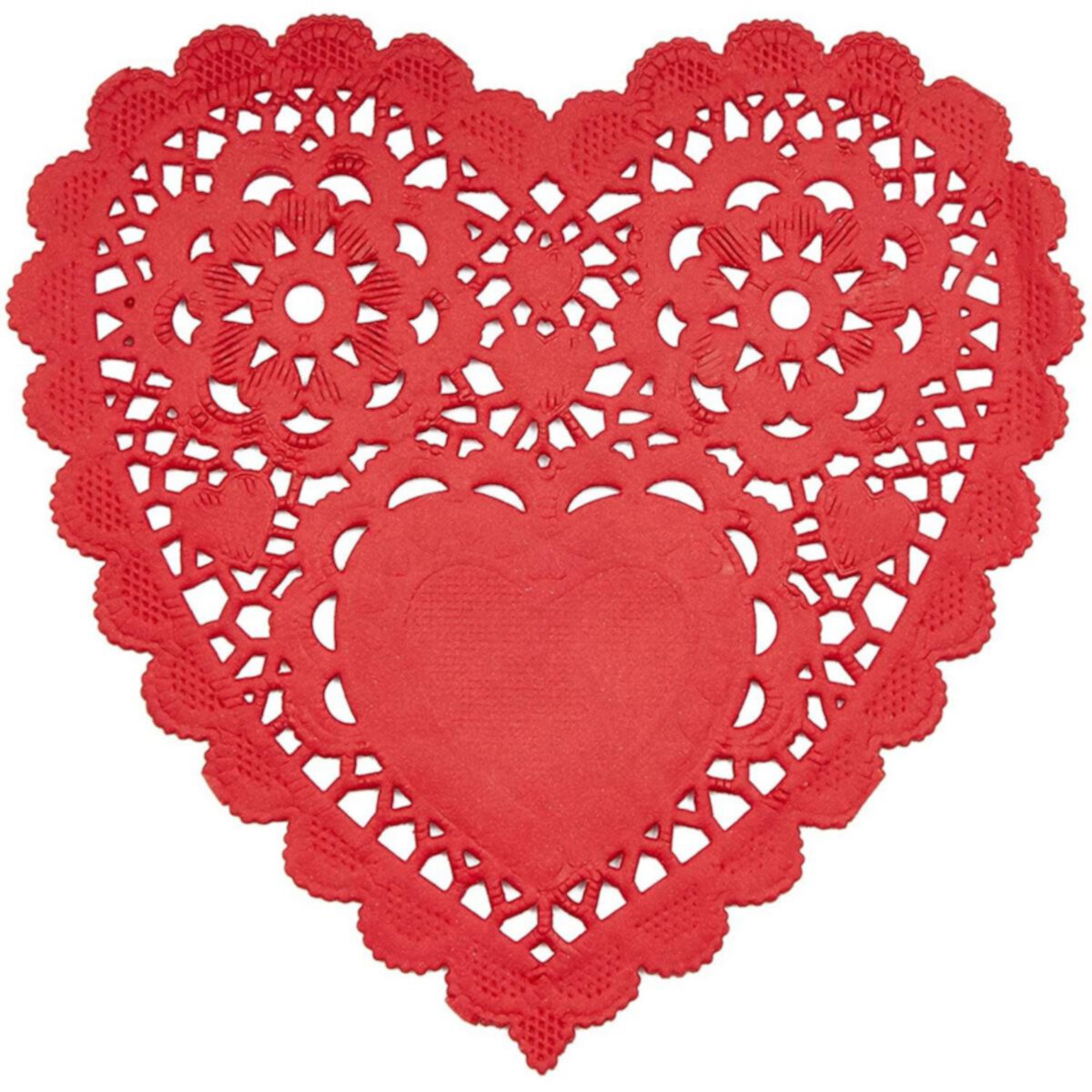 Heart Shaped Paper Lace Doilies for Weddings, Valentines Décor (4 In, 200 Pack) Juvale