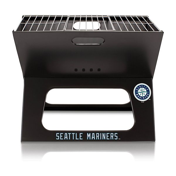 Портативный гриль Picnic Time Seattle Mariners X-Grill с графикой команды, 18.5" x 11", с сумкой из 600D полиэстера Picnic Time