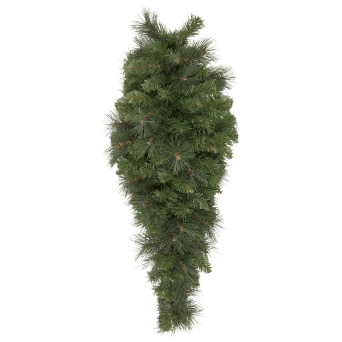 32&#34; Beaver Pine Artificial Christmas Teardrop Swag  Unlit Christmas Central