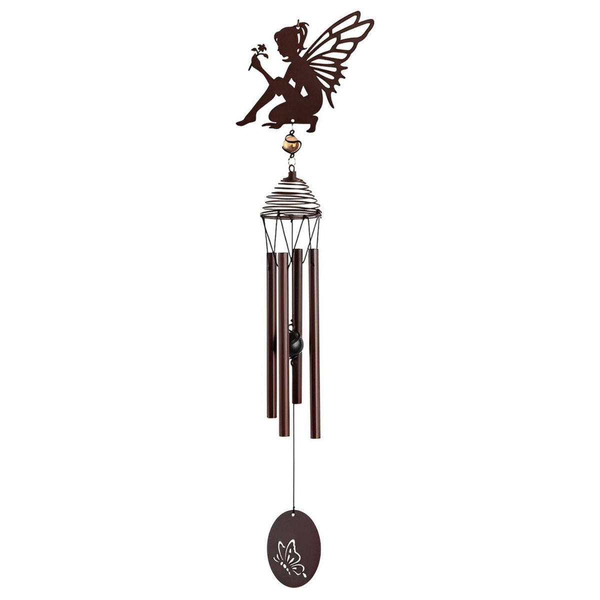 FC Design 27&#34; Long Metal Brown Fairy Wind Chime Perfect Gifts for Holiday F.C Design