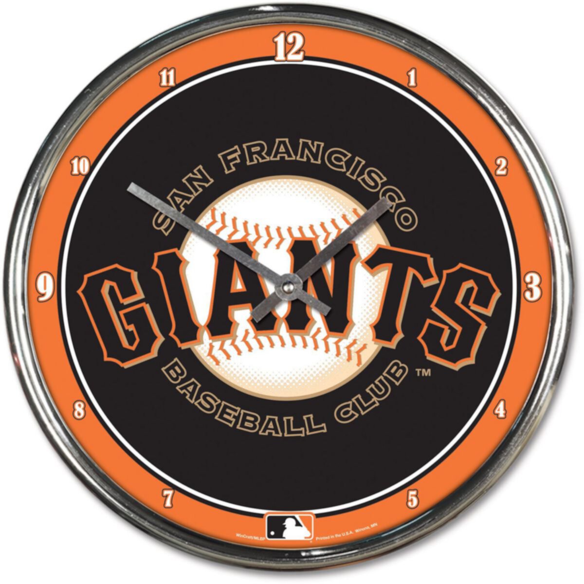 Хромированные настенные часы WinCraft San Francisco Giants Unbranded