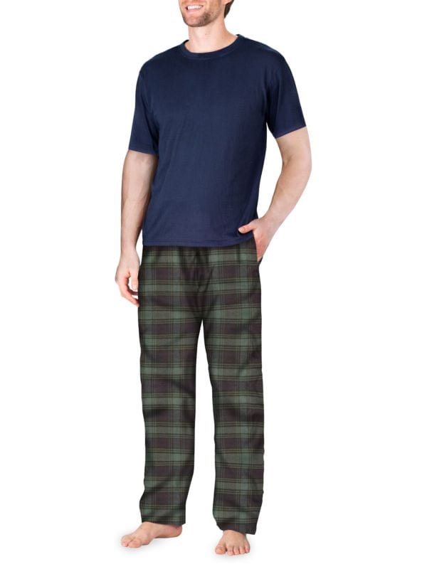 Пижамный комплект из двух предметов: футболка и брюки в клетку SLEEPHERO