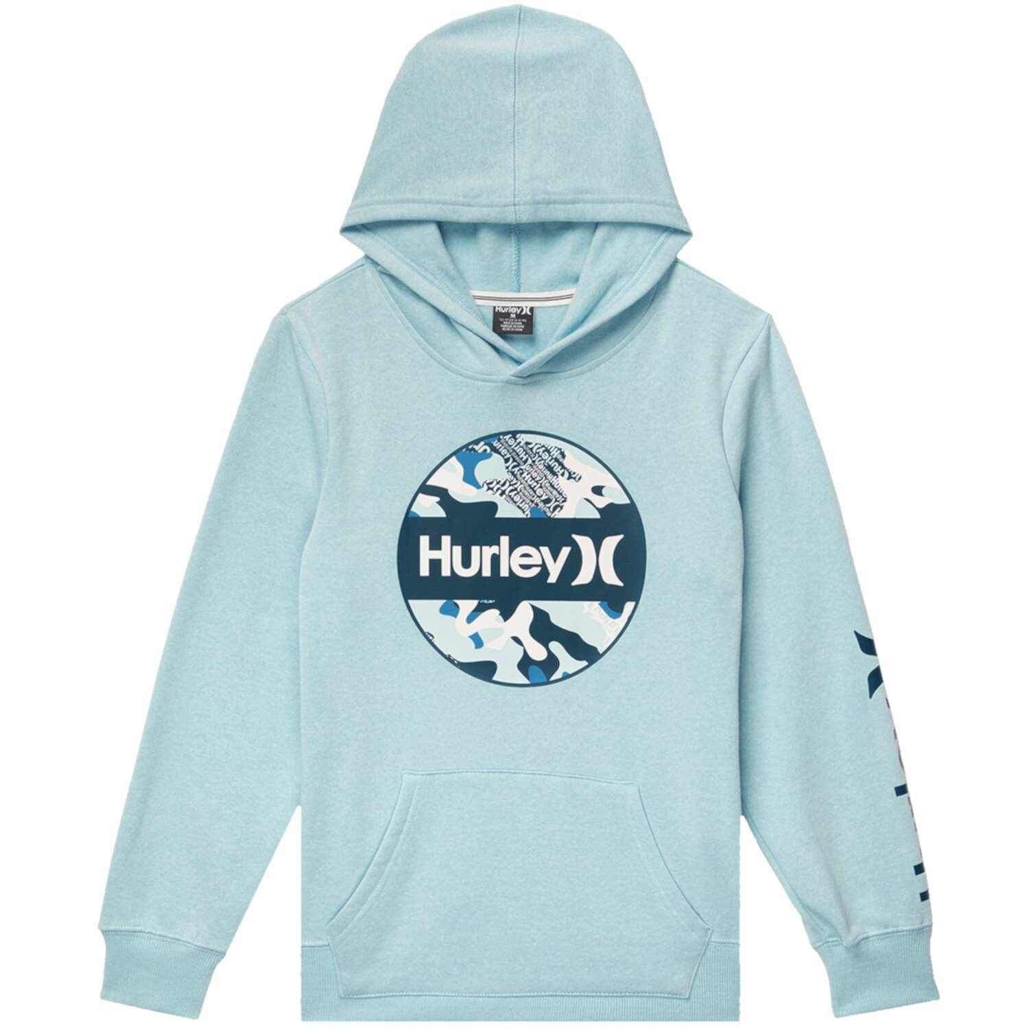 Толстовка с капюшоном для больших детей Hurley из флиса, 60% хлопка, 40% полиэстера Hurley