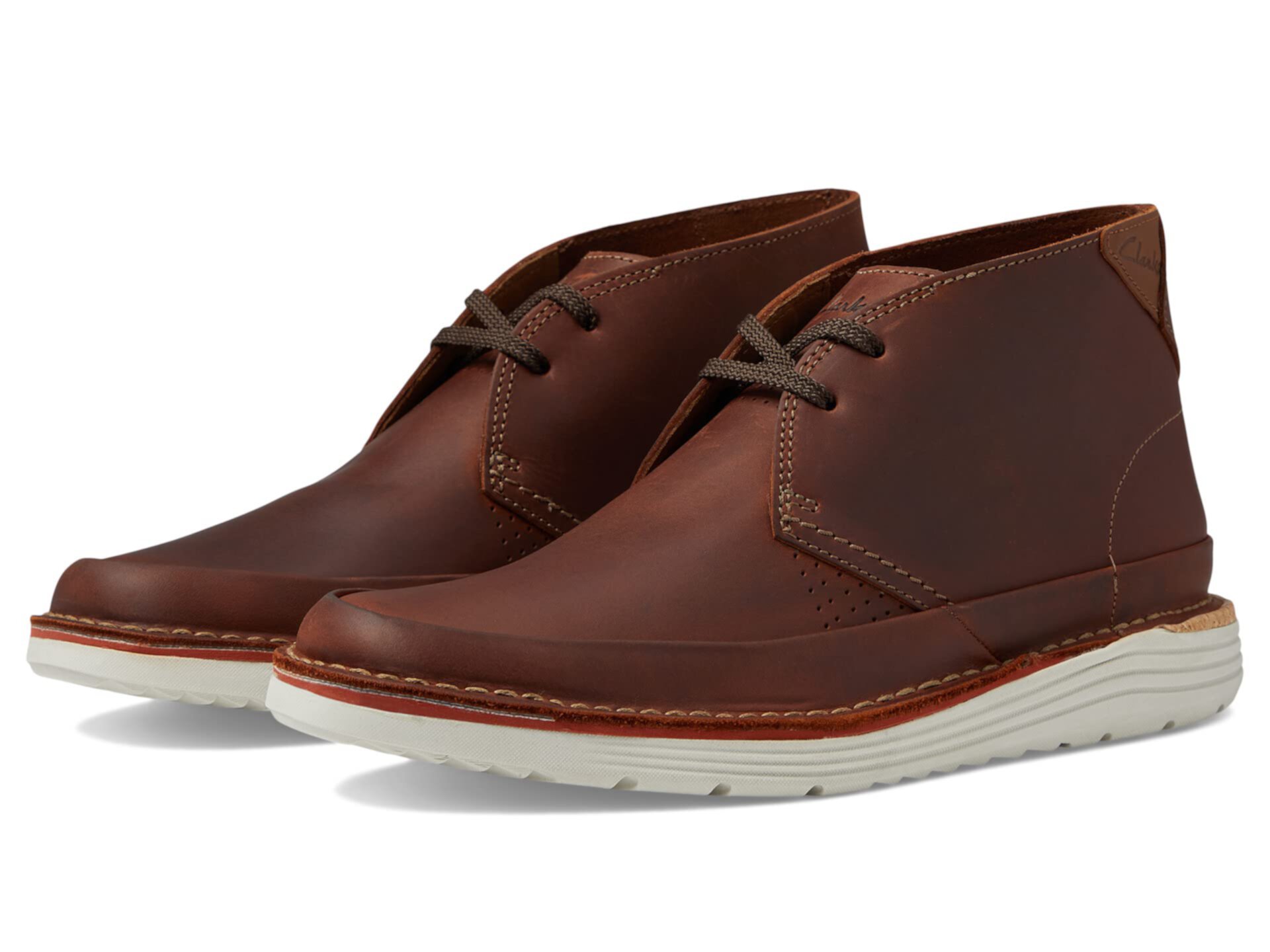 Чукка-бутсы Clarks Bruno Top из кожи с текстильной подкладкой и шнуровкой Clarks