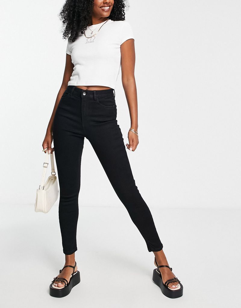Черные джинсы скинни с подъемом и формой New Look New Look