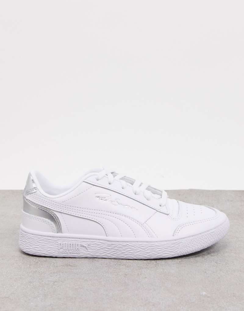 Низкие женские кеды Puma Ralph Sampson Lo Metal в серебристом цвете PUMA