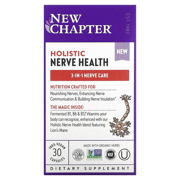 Holistic Nerve Health, 30 Capsules (Капсулы) New Chapter