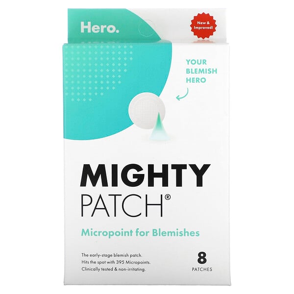 Mighty Patch, Micropoint от пятен, 8 патчей Hero Cosmetics