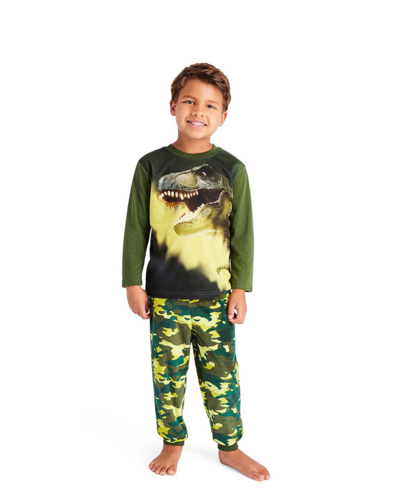 Пижамный комплект из 2 предметов для малышей | Детский пижамный комплект для мальчиков Детская одежда для сна, топ с длинными рукавами и длинные штаны с манжетами Пижамный комплект Jellifish Kids