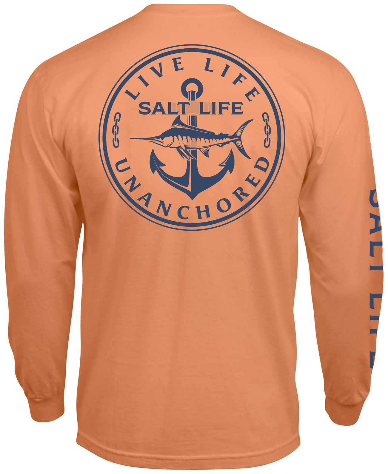 Salt Live Мужская футболка с длинными рукавами Live Life Unanchored Salt Life