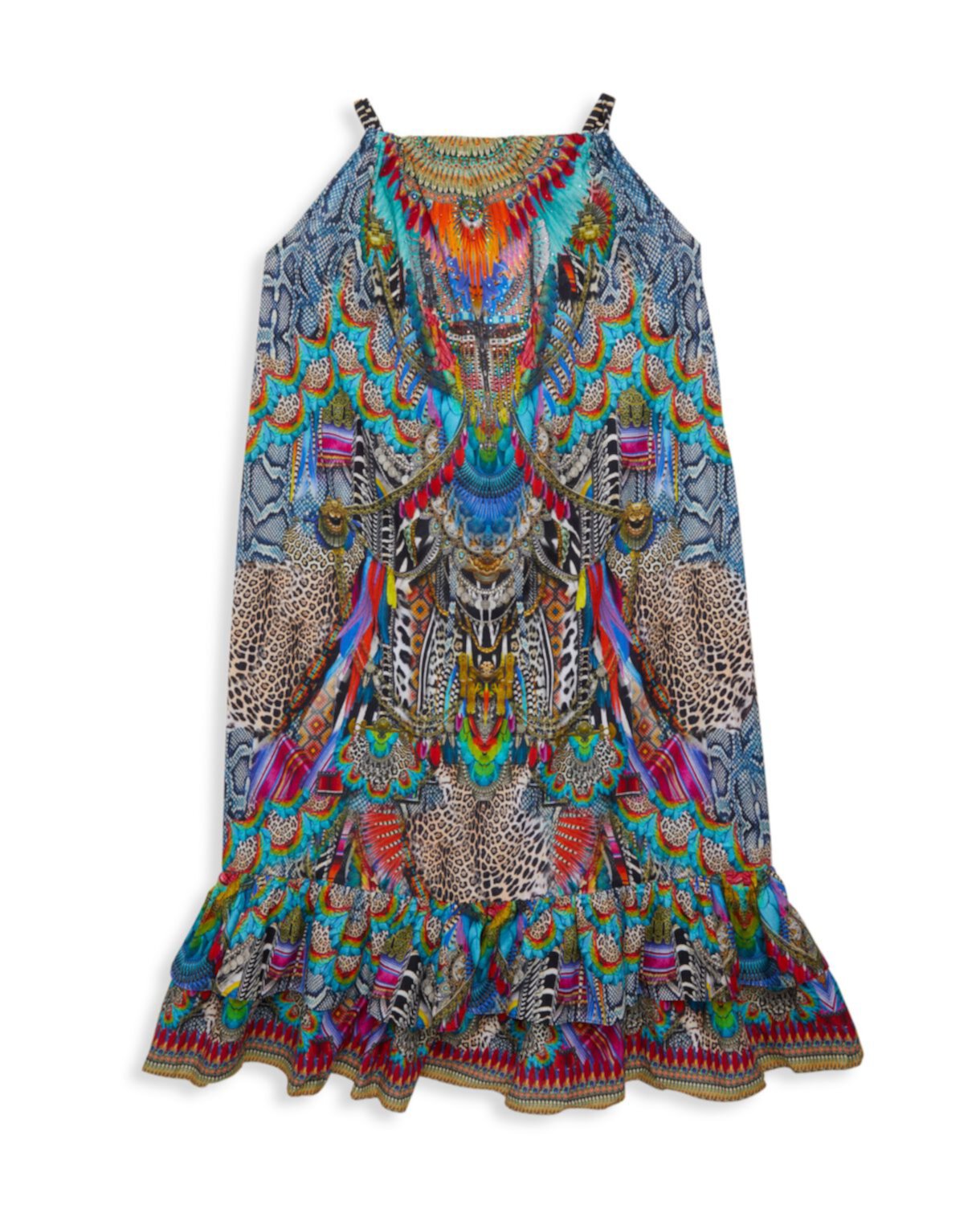Girl's Print Flounce Dress Milla by CAMILLA