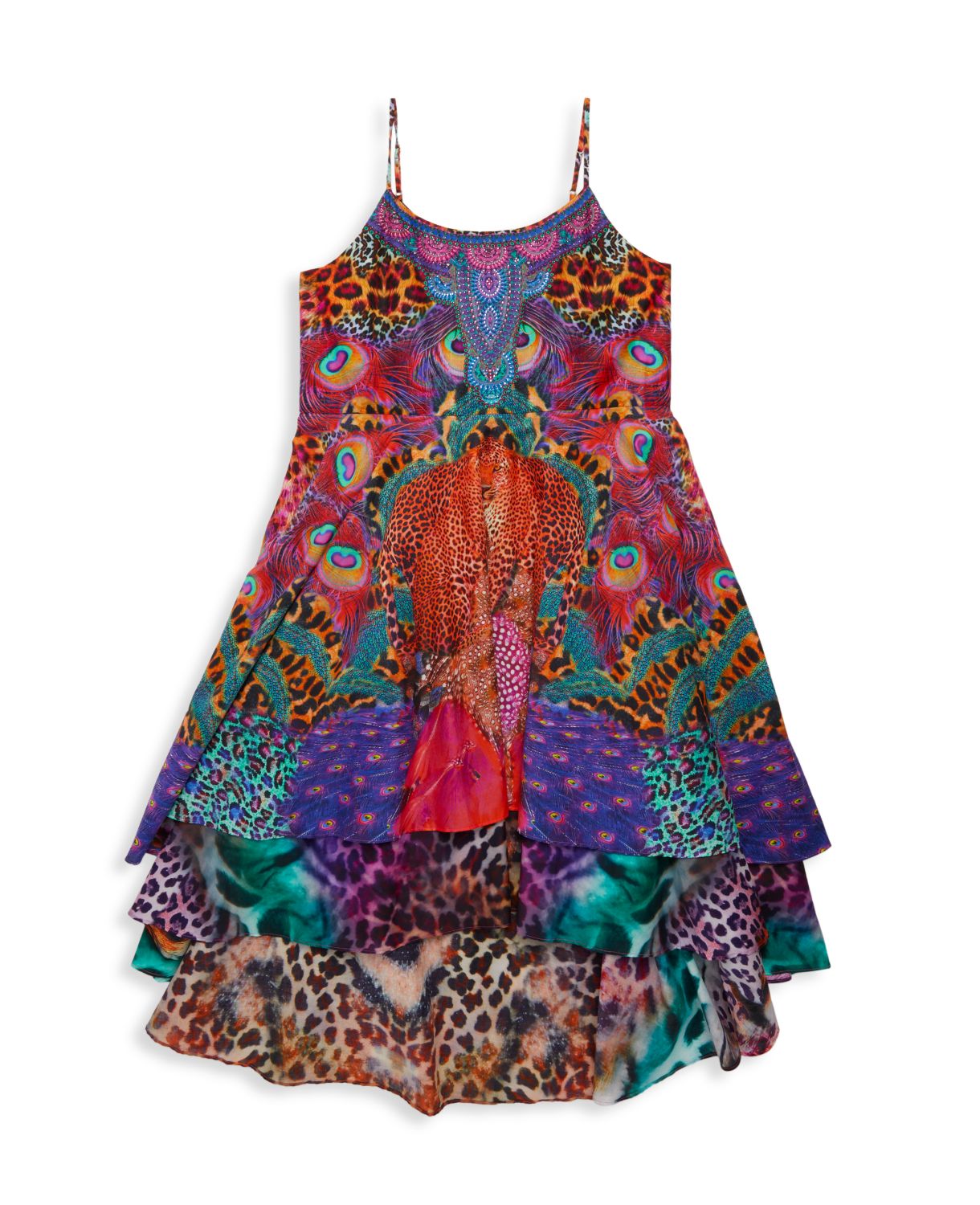 Многоуровневое платье для девочки с принтом Milla by CAMILLA