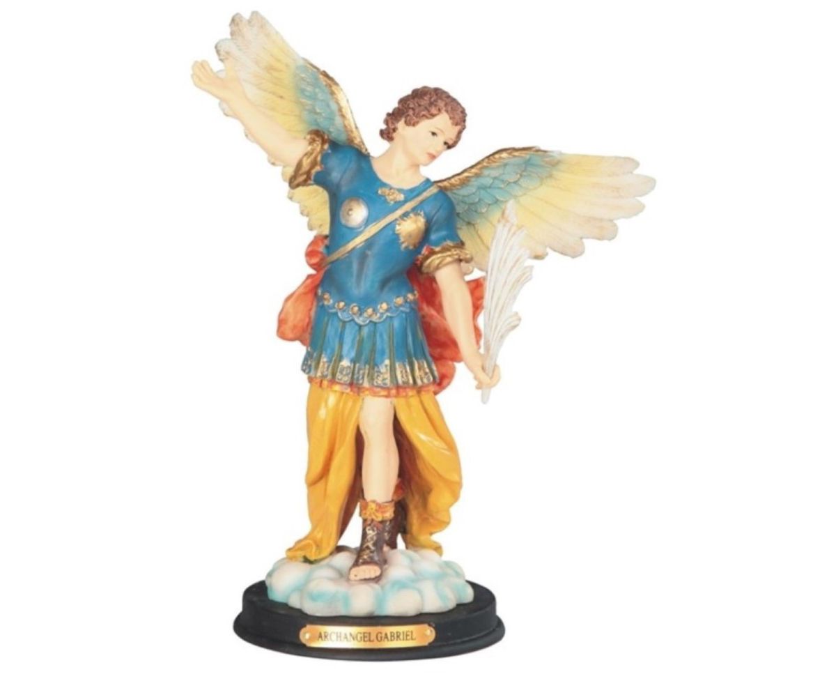 Посланник ангела. Archangel Gabriel Statue. Фигурки святых для росписи. Cursed Archangel Gabriel Statue.