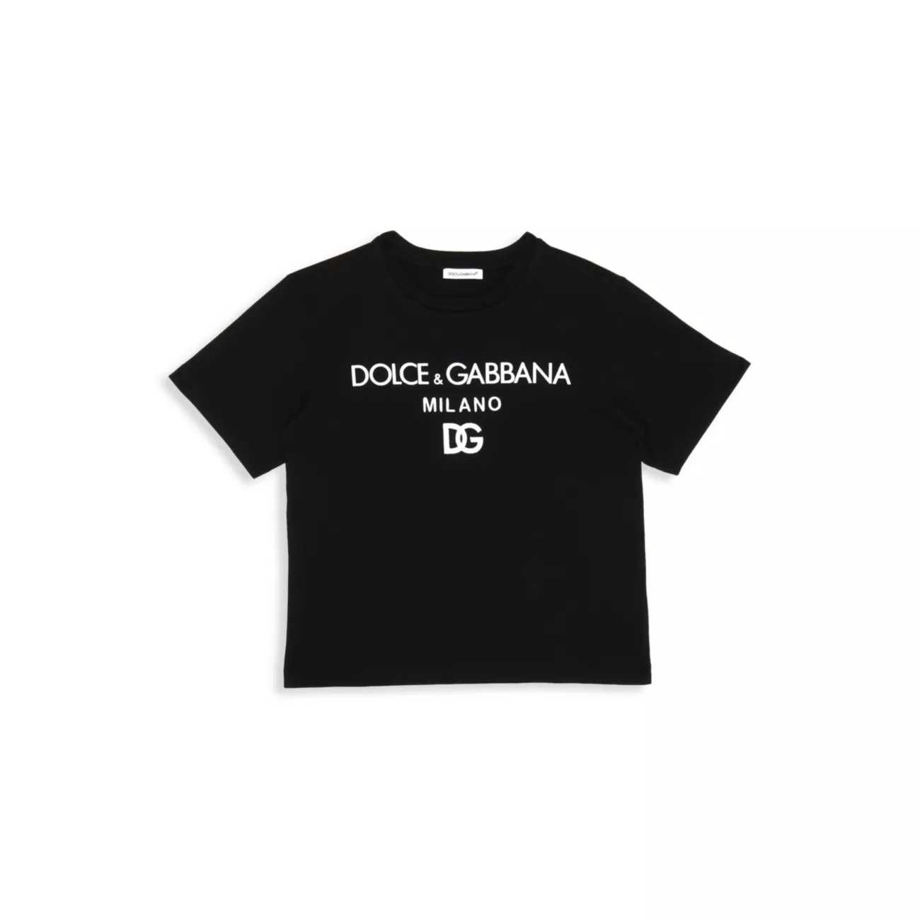 Маленький ребенок &amp;amp; Детская футболка с короткими рукавами и логотипом Dolce & Gabbana