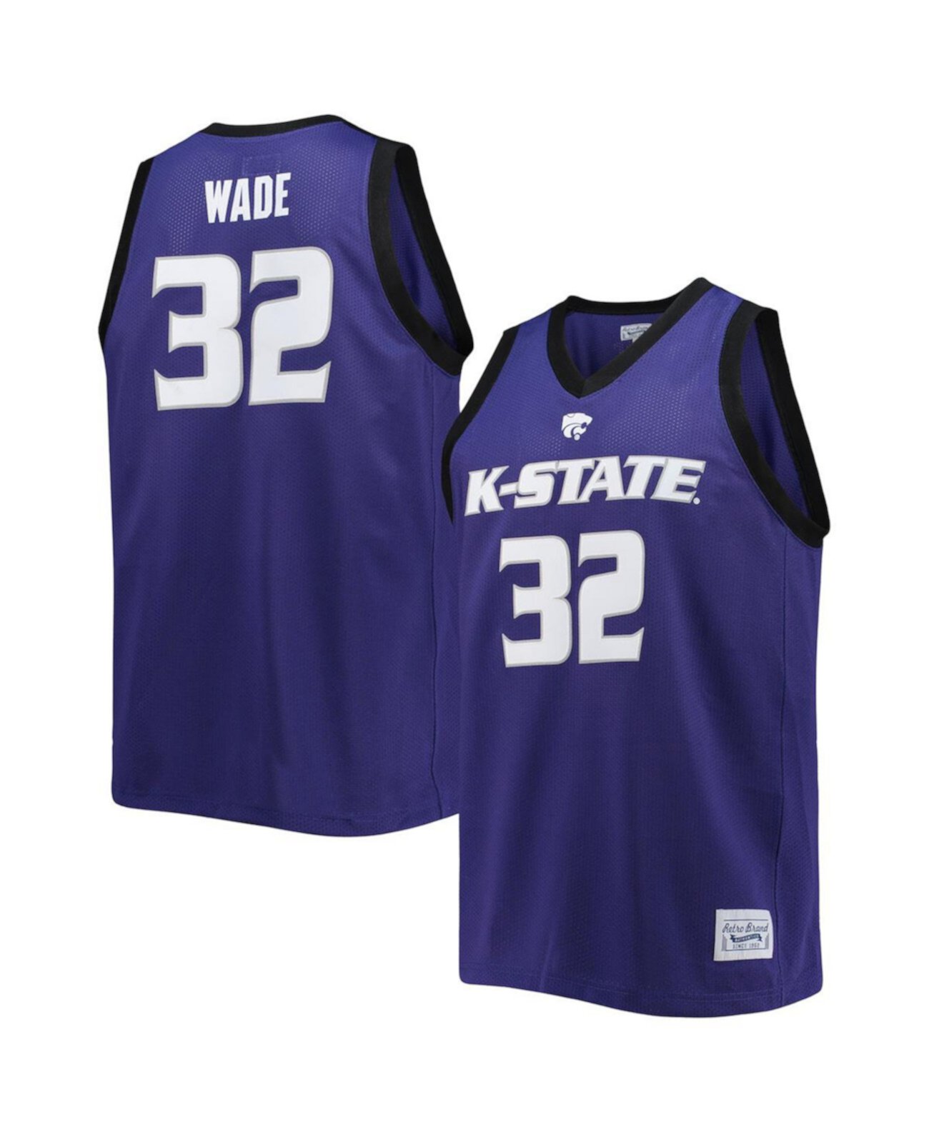 Мужское Джерси Original Retro Brand Dean Wade Purple Kansas State Wildcats Alumni Original Retro Brand