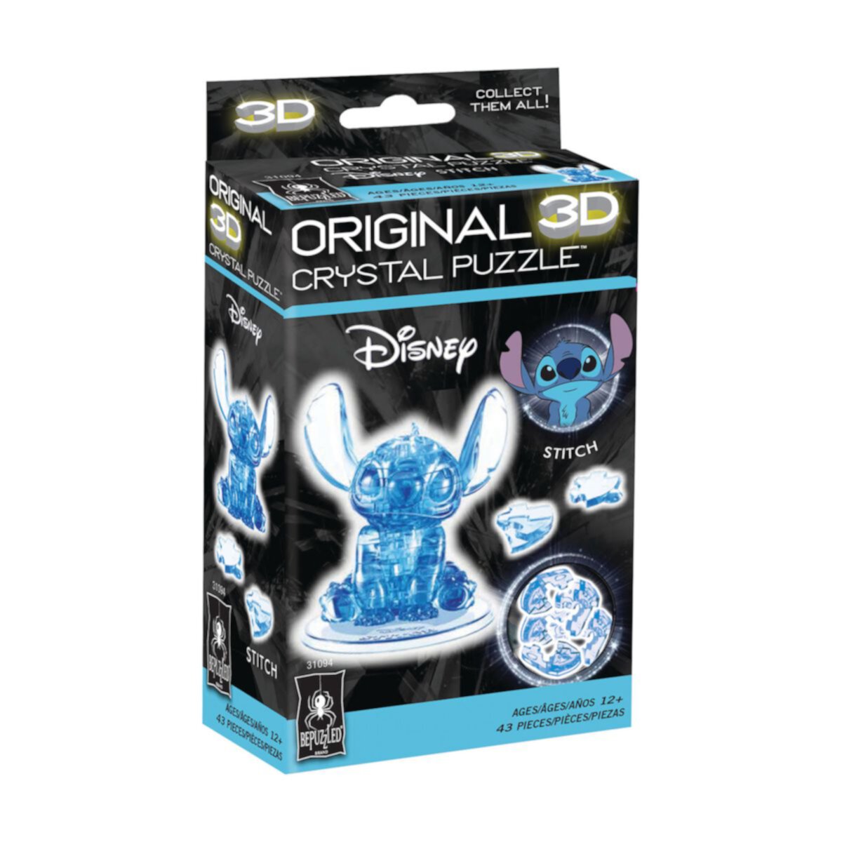 Disney's Lilo & Stitch Stitch Licensed Crystal Puzzle by BePuzzled BePuzzled