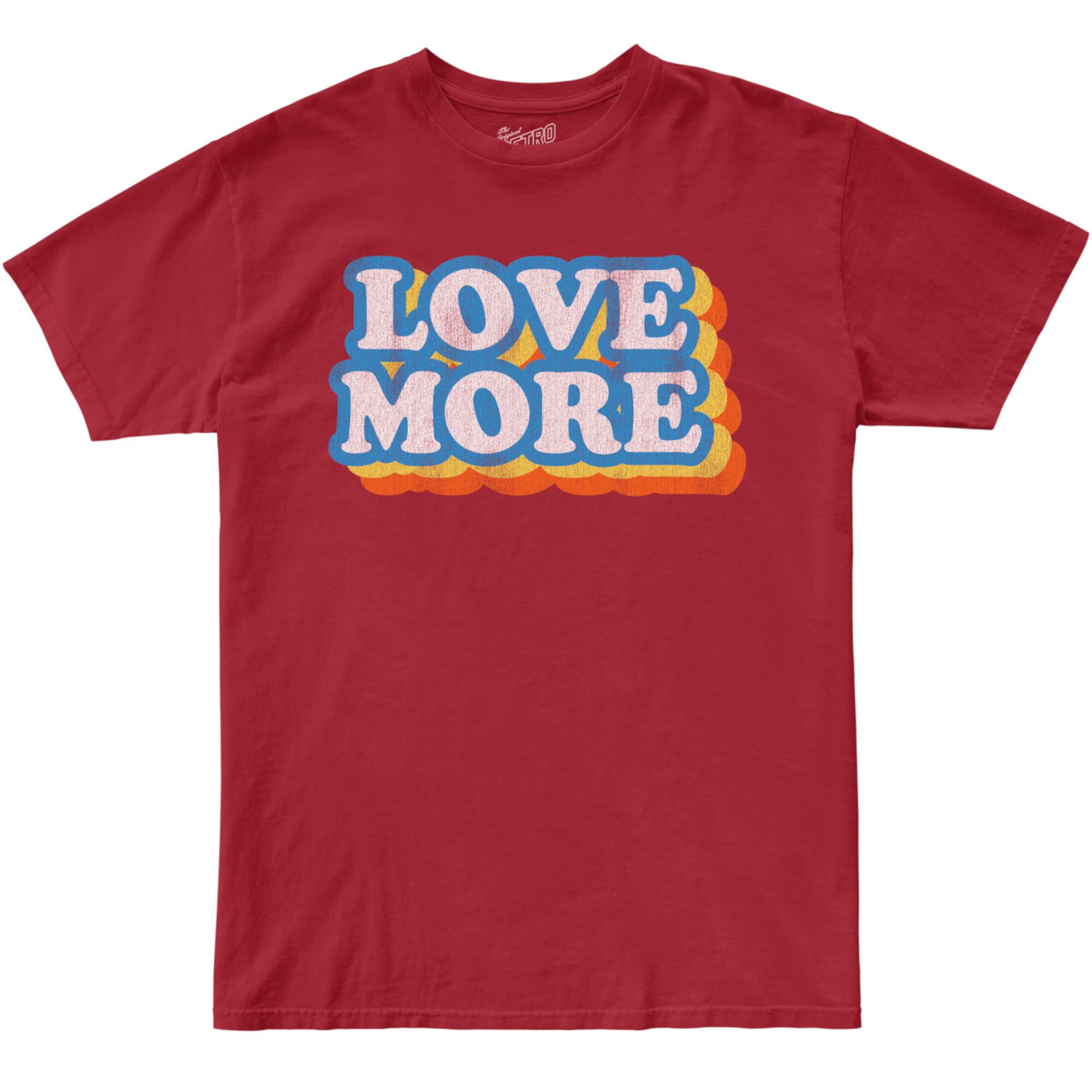 100% хлопок Love More, футболка Valentines с круглым вырезом (для больших детей) The Original Retro Brand Kids