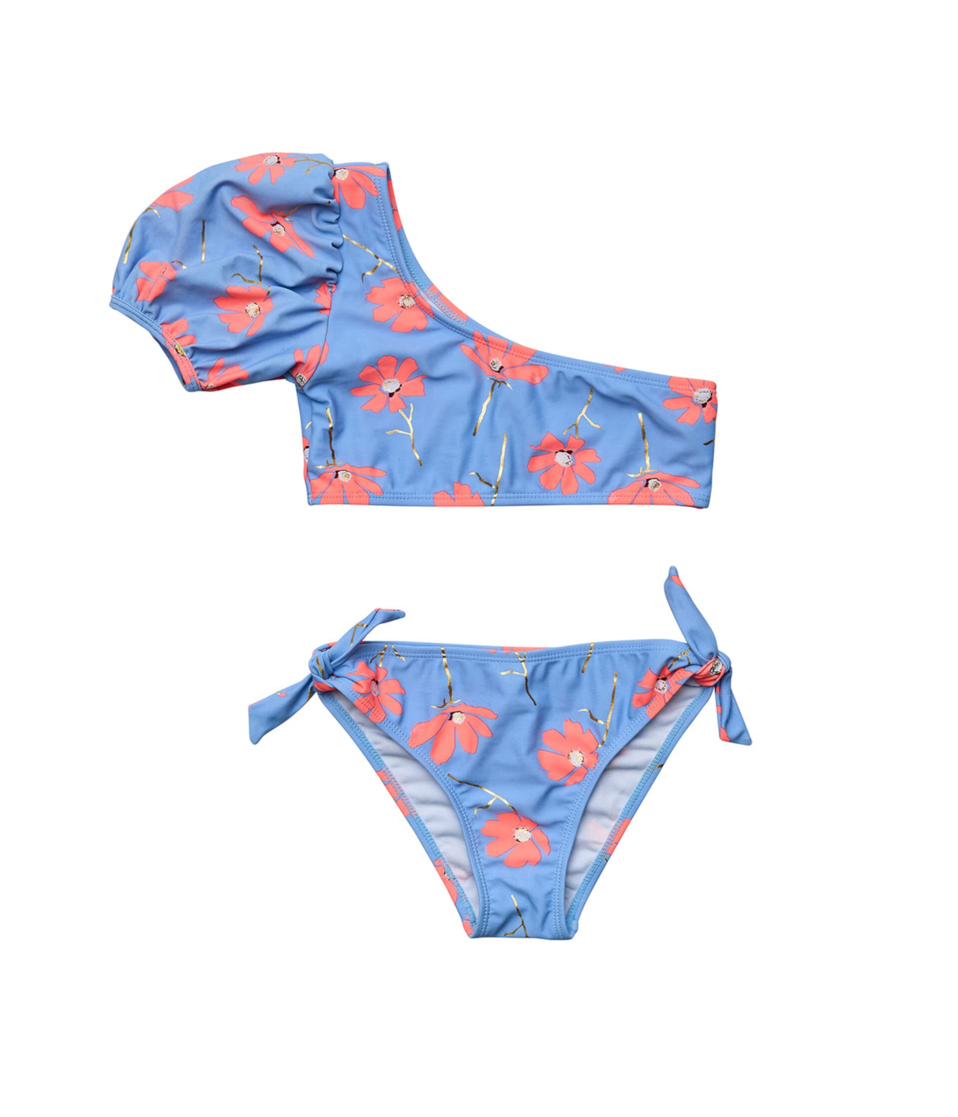 Купальник Snapper Rock Для девочек Beach Bloom One Shoulder Puff Bikini Snapper Rock